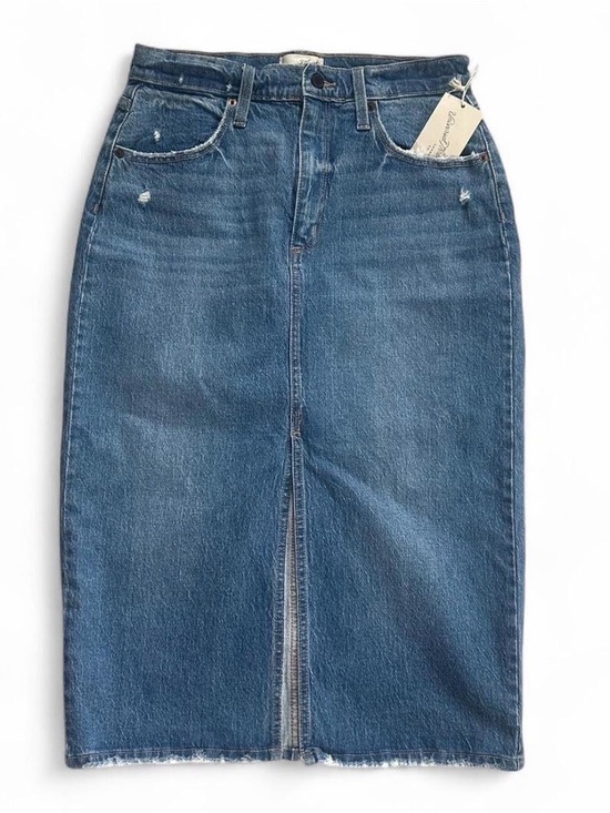 Universal Thread Dresses & Skirts - NWT Midi Front-Slit Denim Skirt Size 8